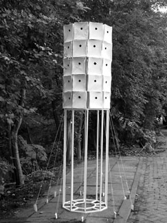 toren van vogelhuizen (2002) Beelden in de herfst, Delfgauw